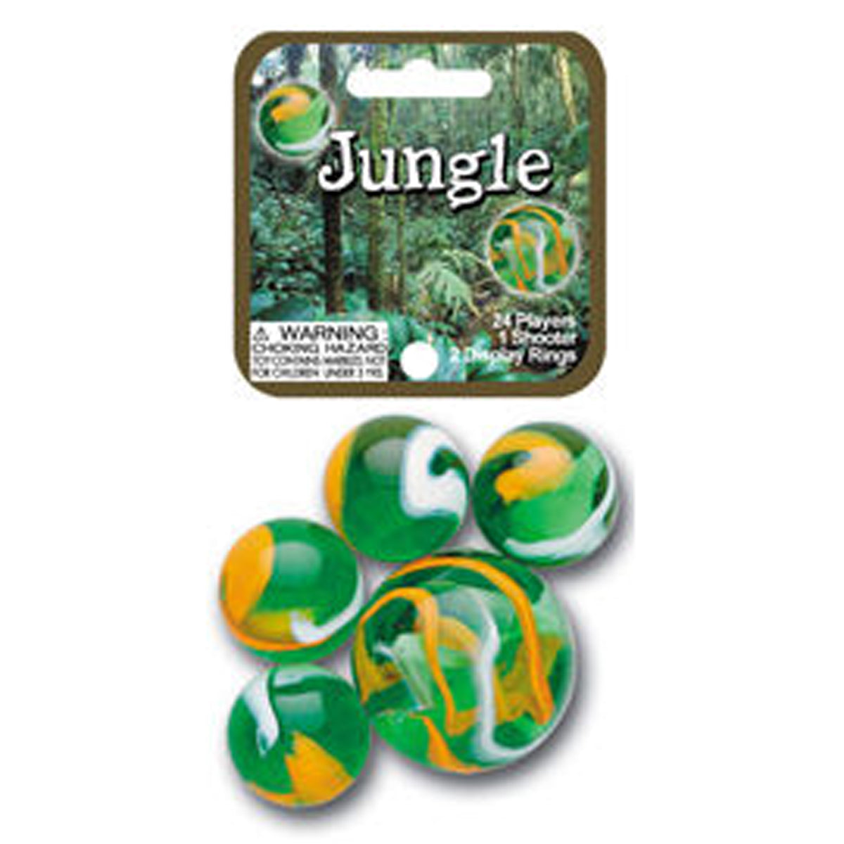 Mega Marbles Themed Marbles- 24 Player Marbles (5/8'') - 1 Shooter (1'')- - YoYoSam
