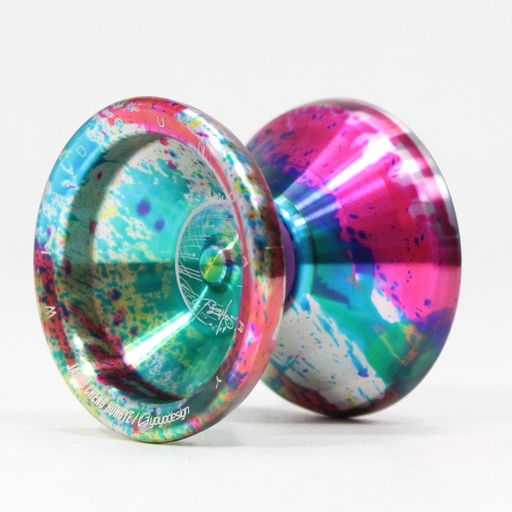 C3yoyodesign Windoundary 2022 Yo-Yo - Wide Body Mono-Metal - Jacob Cheng Hongye Signature YoYo β view 6
