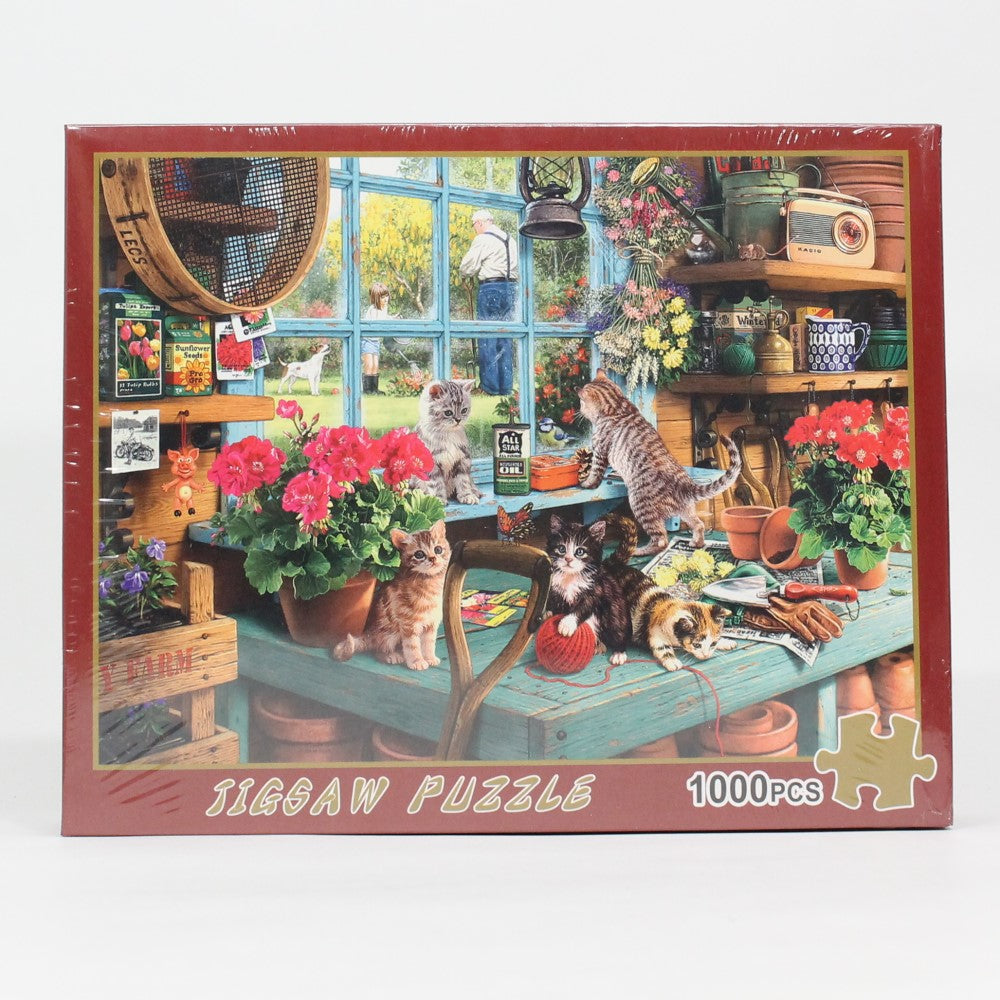 DCBA HGFE 1000 Piece Jigsaw Puzzle - 27.55 x 19.68 in - Learning Tool - Brain Teaser - Memory Game - YoYoSam