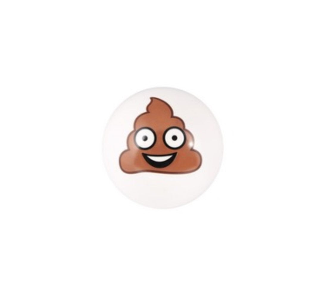 POOP EMOJI BALL - Inflated 4'' PVC Moody Play Ball - Durable - Fun - Non Toxic - YoYoSam