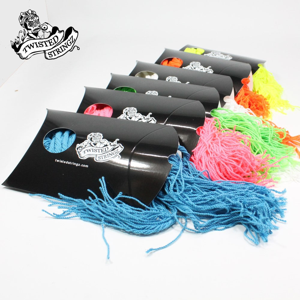 Twisted Stringz Yo-Yo Strings - Polyester - Solid Regular YoYo String - 100 Pack - YoYoSam