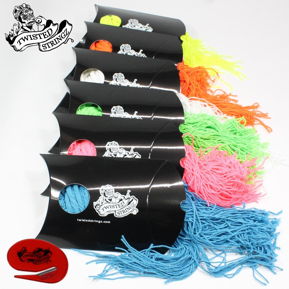Twisted Stringz Yo-Yo Strings - Polyester - Solid Regular YoYo String - 100 Pack - YoYoSam