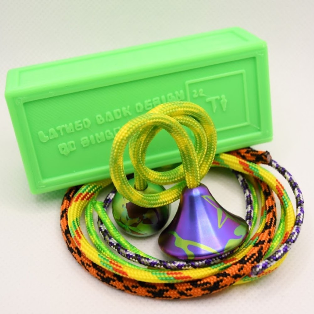 Lathed Back Design Quantum Colliders Singularity Begleri - Titanium Edition - Skill Toy — view 2