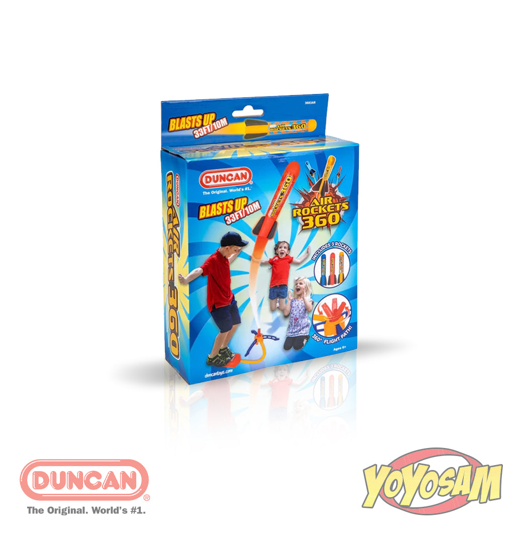 Duncan Air Rockets 360 Box Set - Rockets and Launcher - Blasts Up To 33 Feet