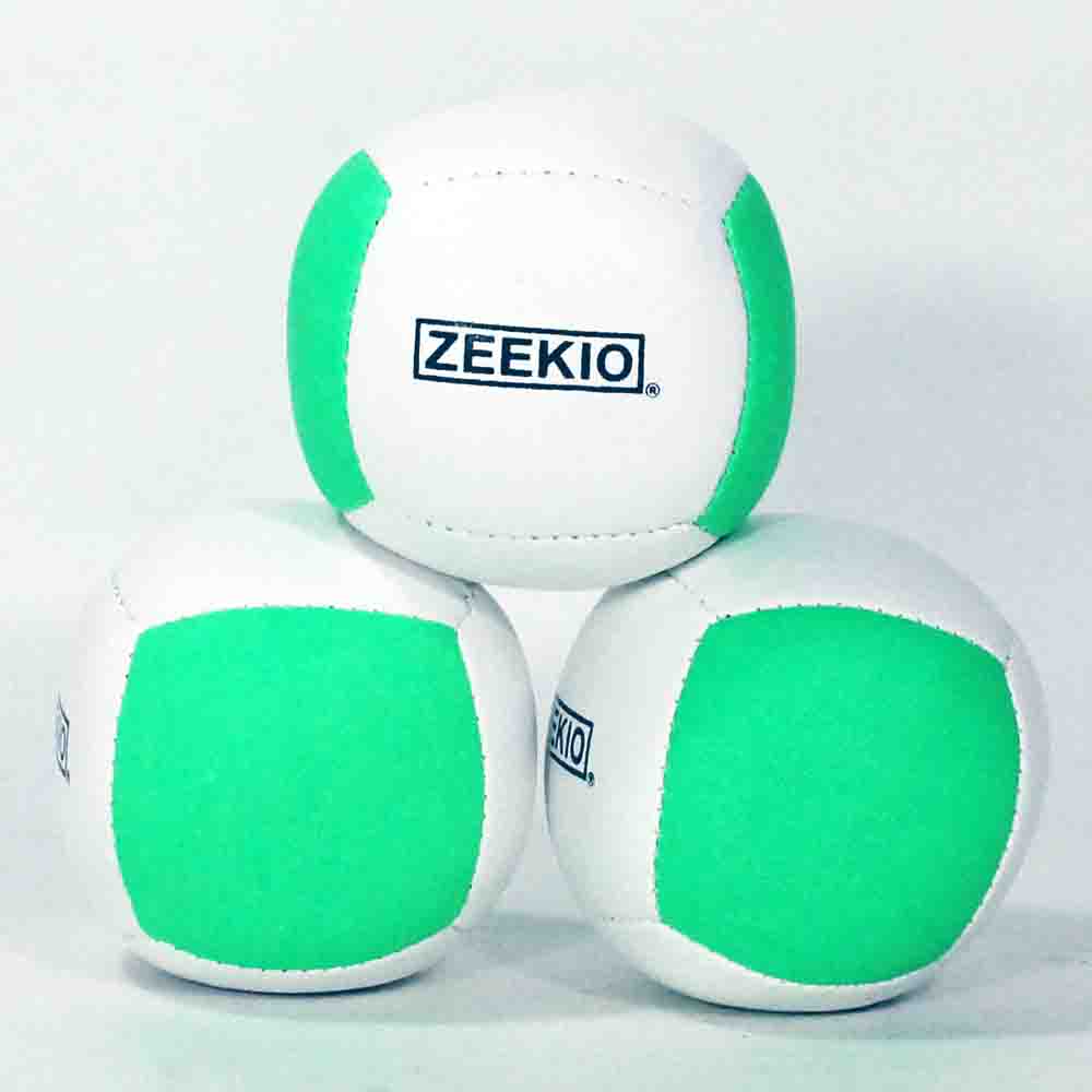 Zeekio Lunar Juggling Balls - 110g Professional UV Reactive 6 Panel Ball - Pack of 3 β view 15