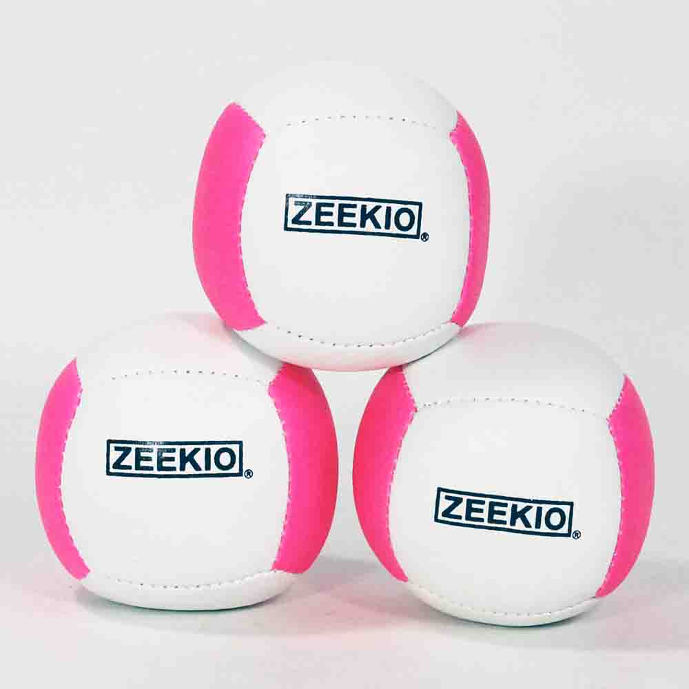 Zeekio Lunar Juggling Balls - 110g Professional UV Reactive 6 Panel Ball - Pack of 3 β view 17