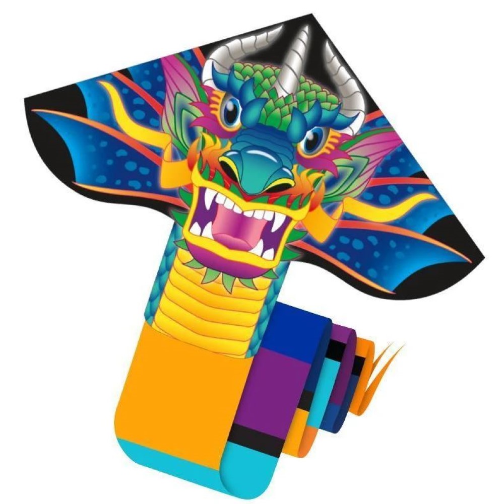WindNSun Delta XLT Kite - 10 Foot Tails, Handle, Line Included - YoYoSam