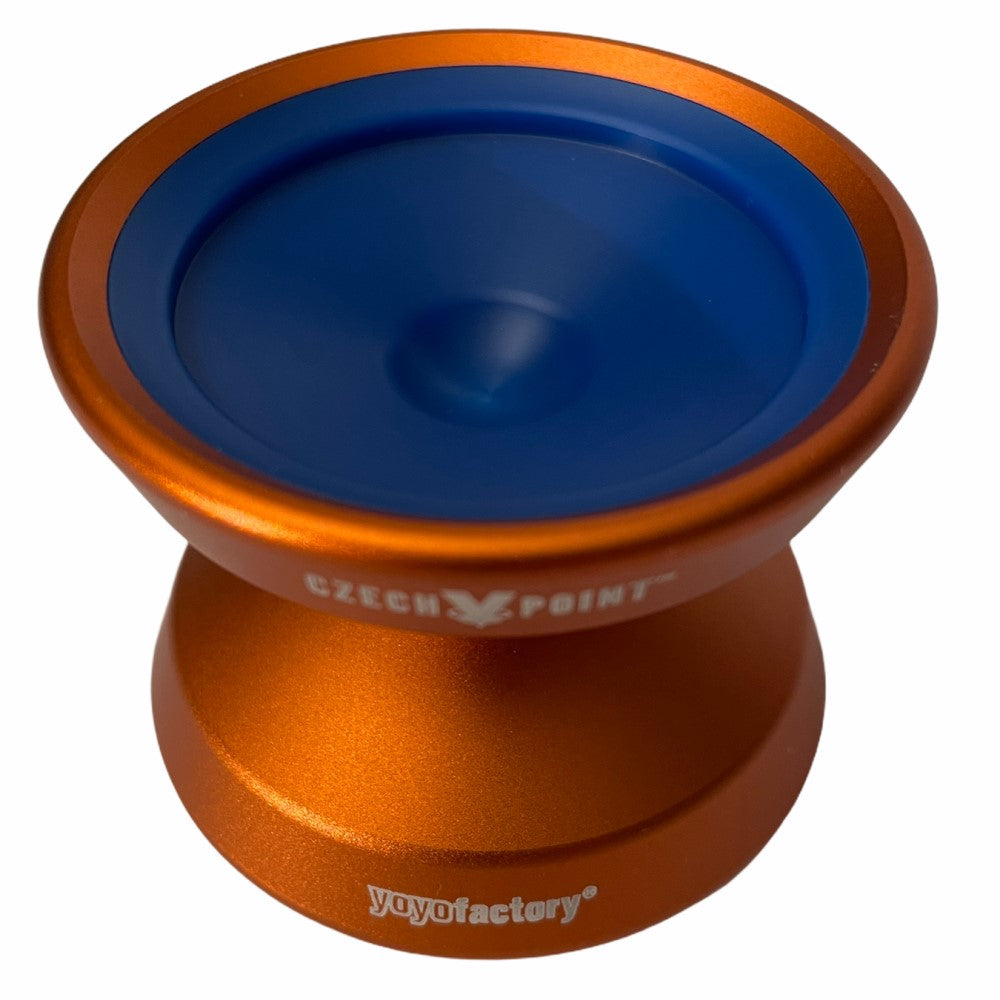 YoYoFactory Czech Point Pivot Yo-Yo- POM Fingerspin Cap- Metal YoYo — view 6
