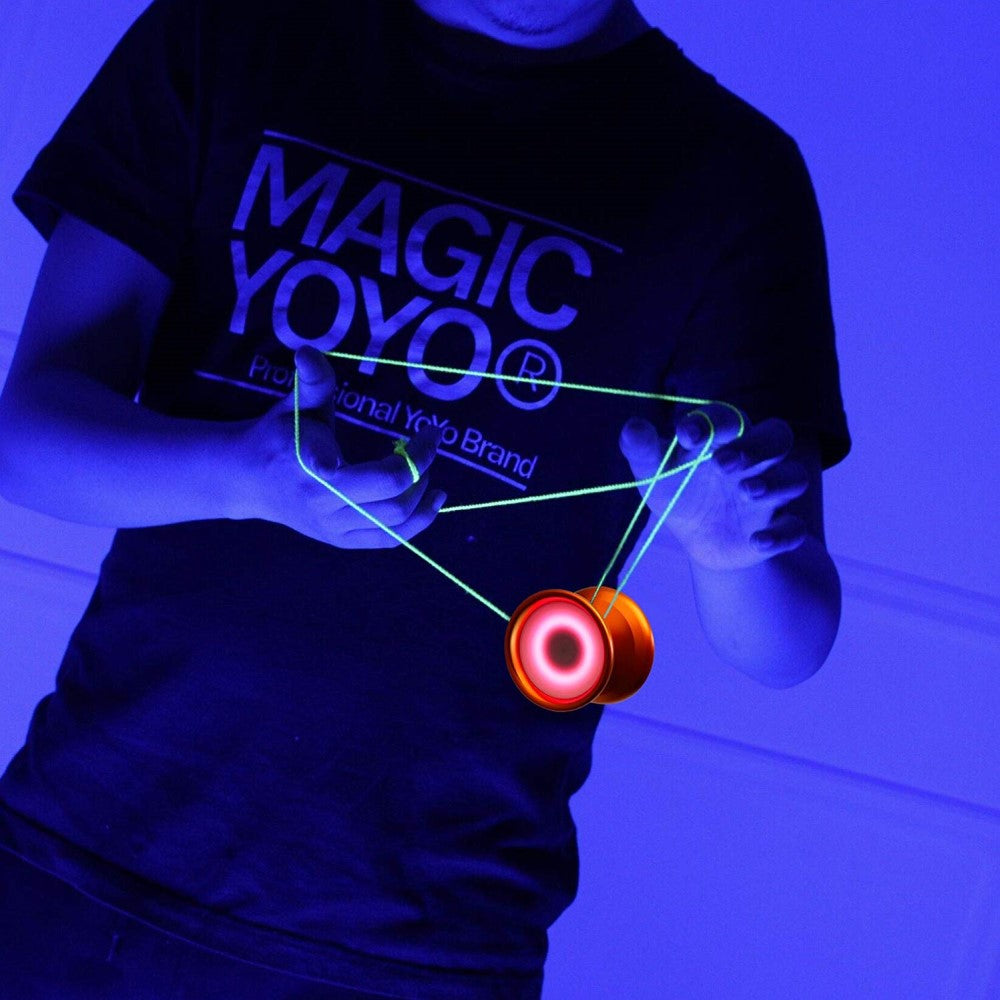 MAGICYOYO Aurora LED Yo-Yo - Multi Colored Lights - 6061 Aluminum YoYo - YoYoSam