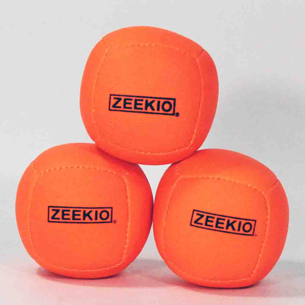 Zeekio Lunar Juggling Balls - 110g Professional UV Reactive 6 Panel Ball - Pack of 3 β view 12