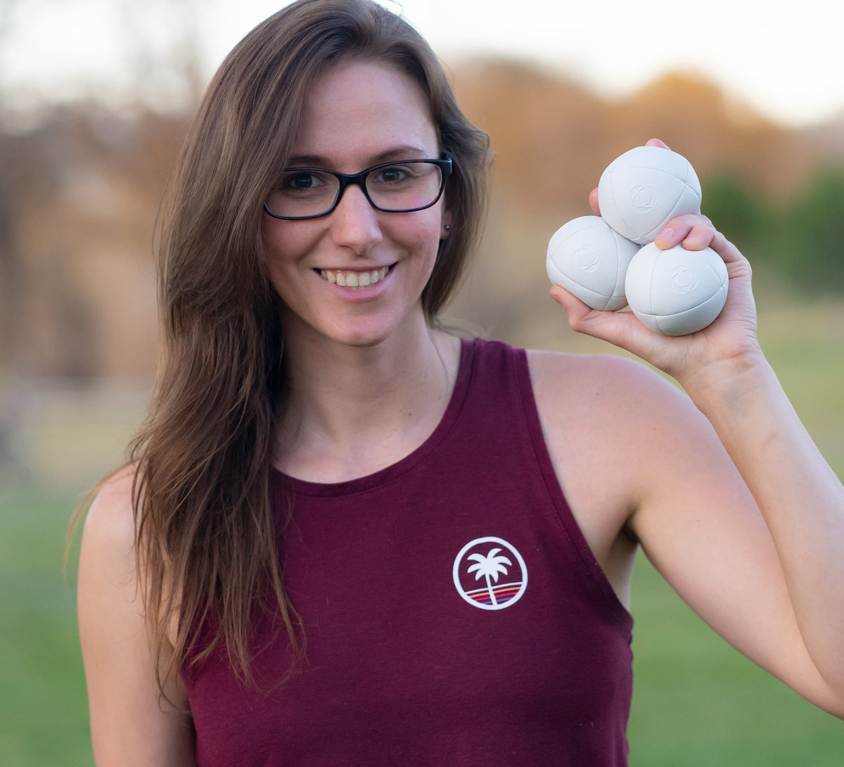 Taylor Tries Signature Pro Series Juggling Balls- Professional 8 Panel Ball with Drawstring Carry Bag - 110 grams, 67mm -