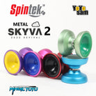 Spintek x MAGICYOYO Metal Skyva 2 Yo-Yo - 6061 Aluminum with Delrin Fingerspin Cap YoYo