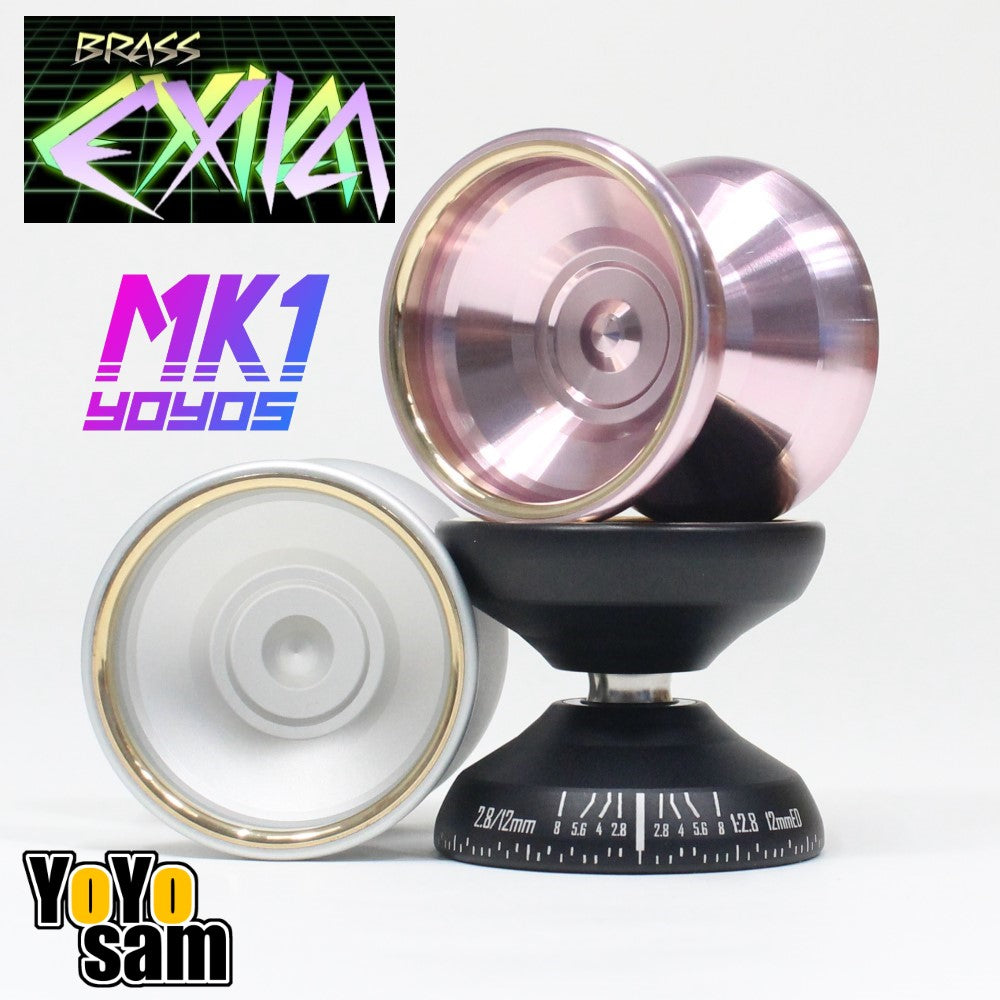 MK1 YOYOS Brass Exia Yo-Yo - Brass Weight Ring - Bi-Metal YoYo