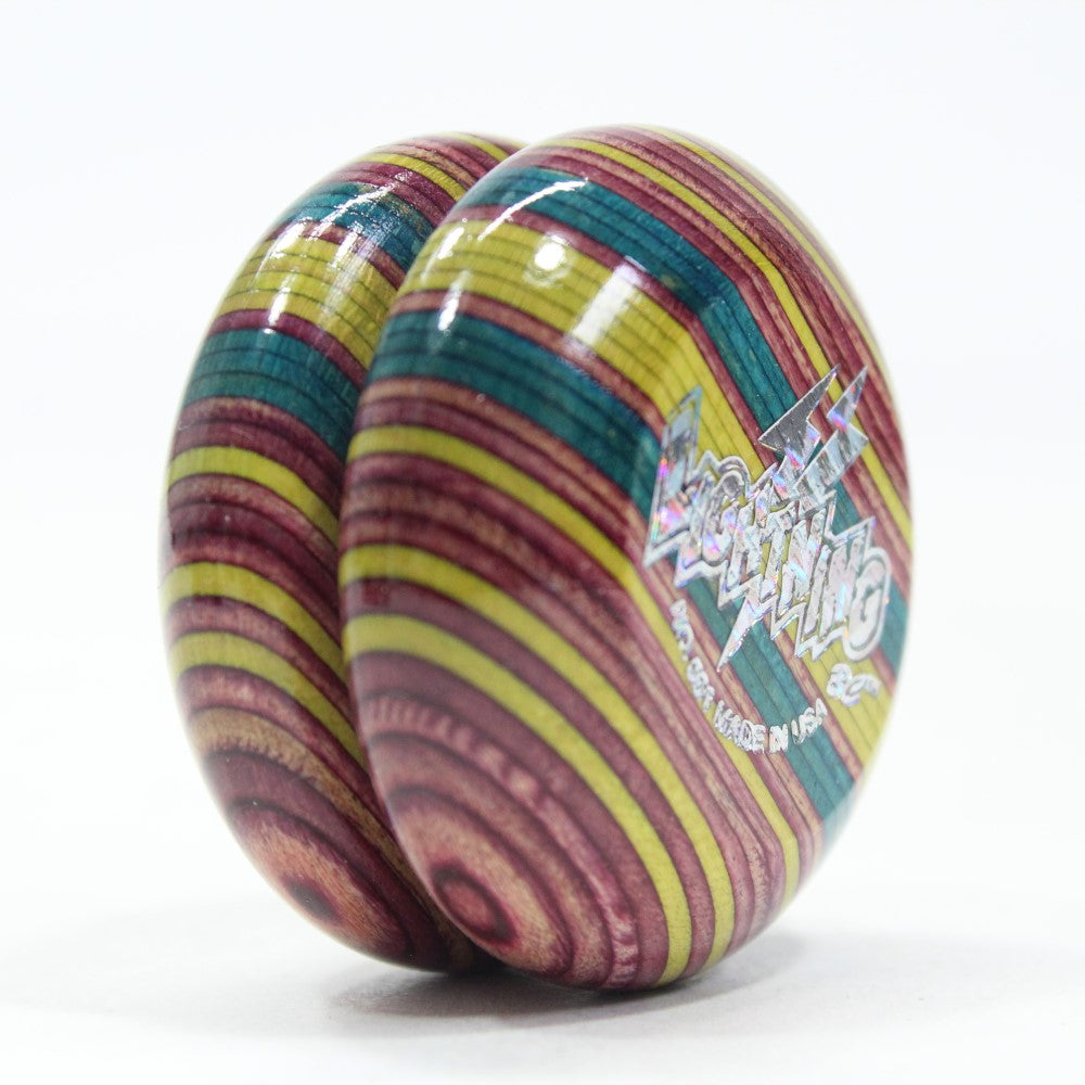 BC YoYo Vintage Champion Hardwood Yo-Yo - Lightning YoYo - Rainbow YoYo — view 5