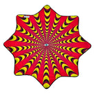 Mougee "Intra" Air Flow Star - Internal Webbing - 27" Diameter - Durable and Vibrant Patterns — view 2