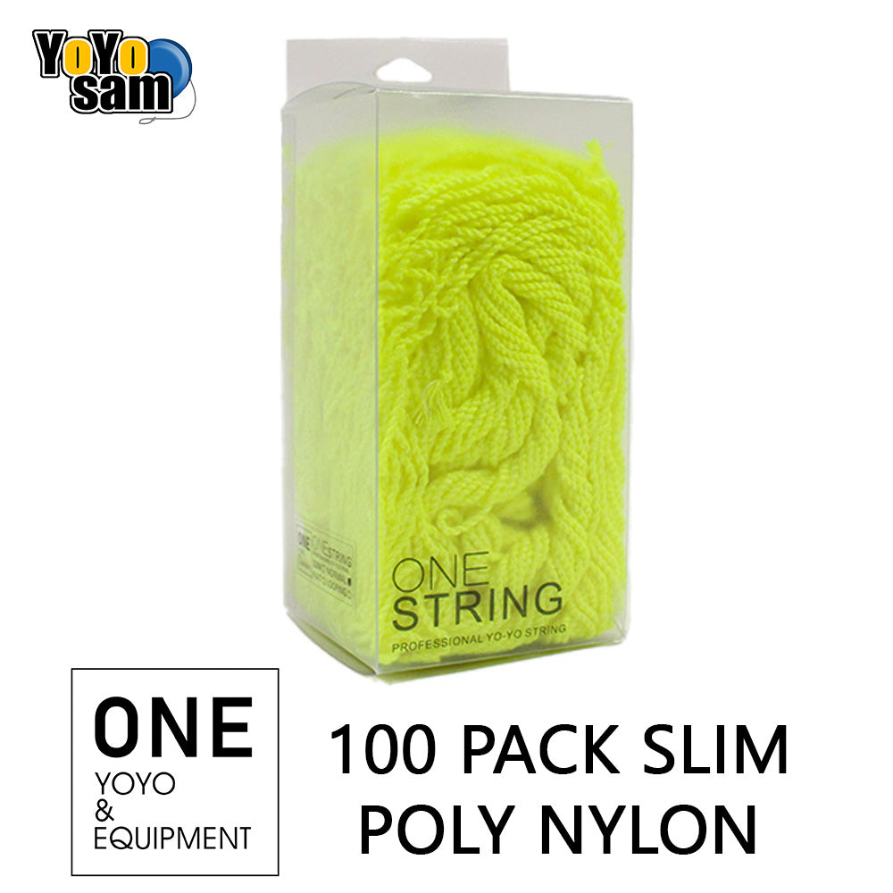 ONE YOYO & EQUIPMENT 100 Pack Slim Polyester Nylon Blend Yo-Yo String