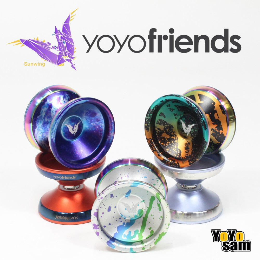yoyofriends Sunwing - Bi-Metal Yo-Yo - 7068 Aluminum with Stainless Steel Rings YoYo