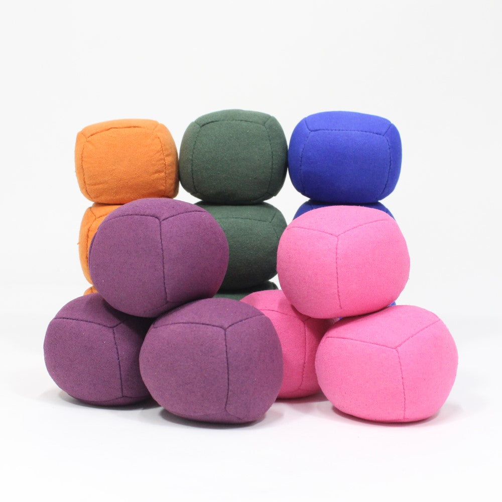 Zeekio Astro Juggling Ball Set - 100g Shredded Rubber Filled - Super Soft - Set of Three (3)