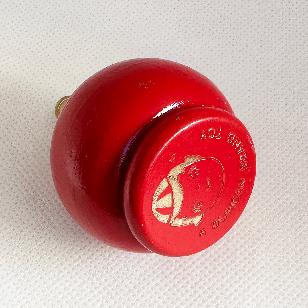 Vintage Duncan wooden Spin Top - Red - 50s — view 4