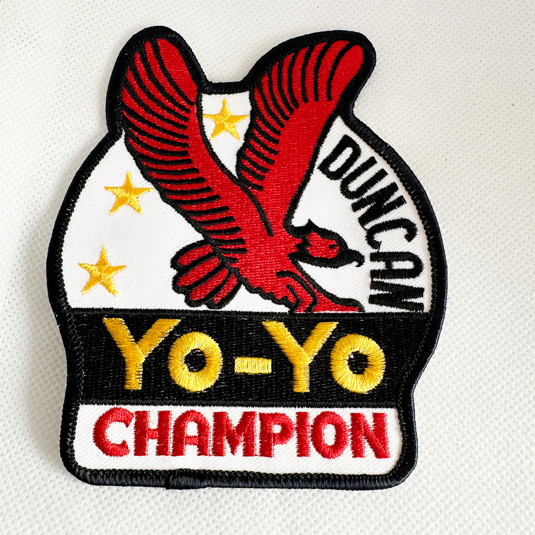 Vintage Duncan Yo-Yo Patch Champion Place Red Eagle - 70-90s