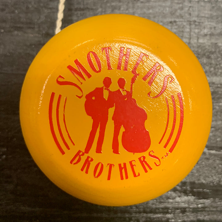 Vintage Smothers Brothers Y-Kodak Wooden Yo-Yo Yellow Excellent Cond