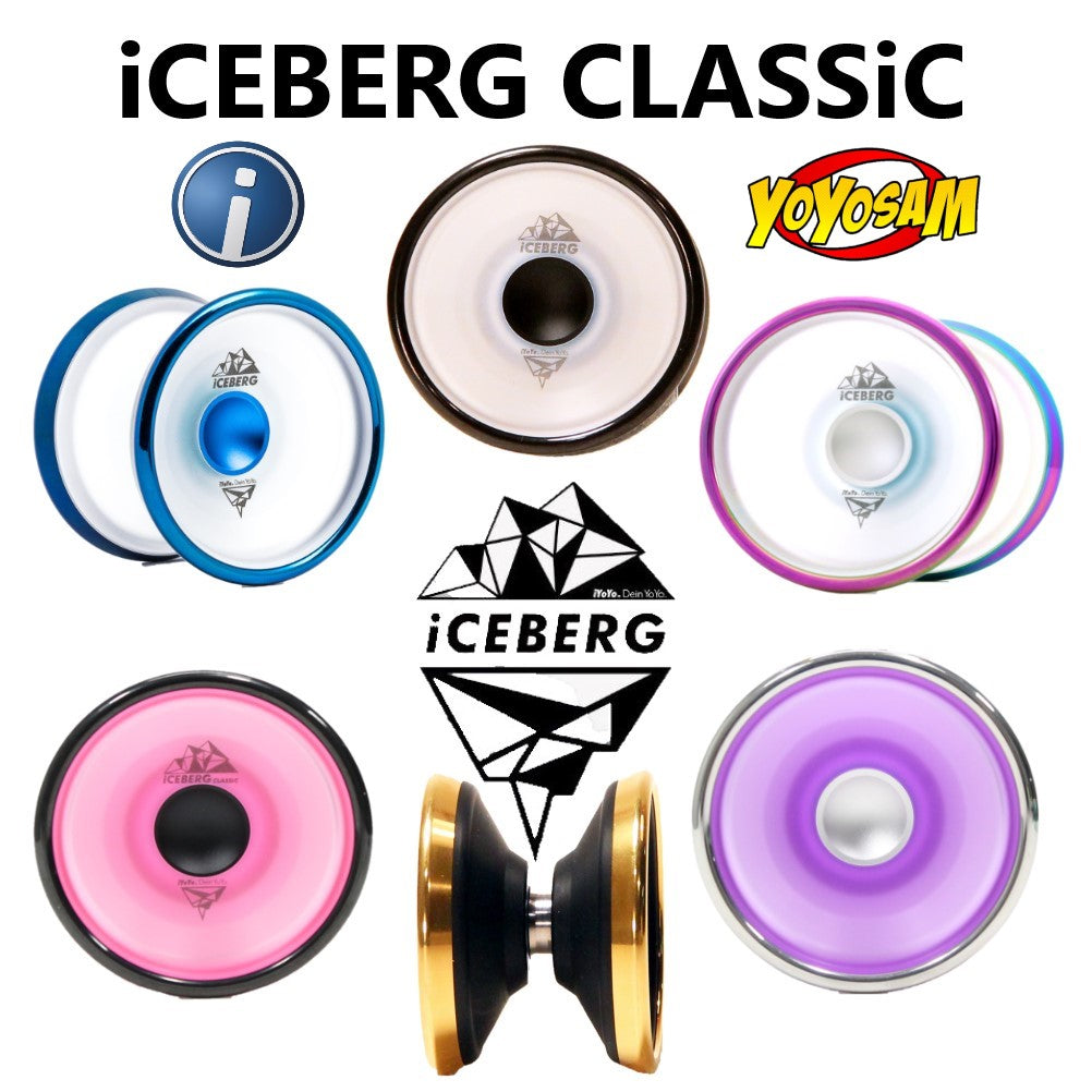 iYoYo iCEBERG CLASSiC Yo-Yo- Precision Machined Polycarbonate Core Combined with Stainless Steel Weight Rings
