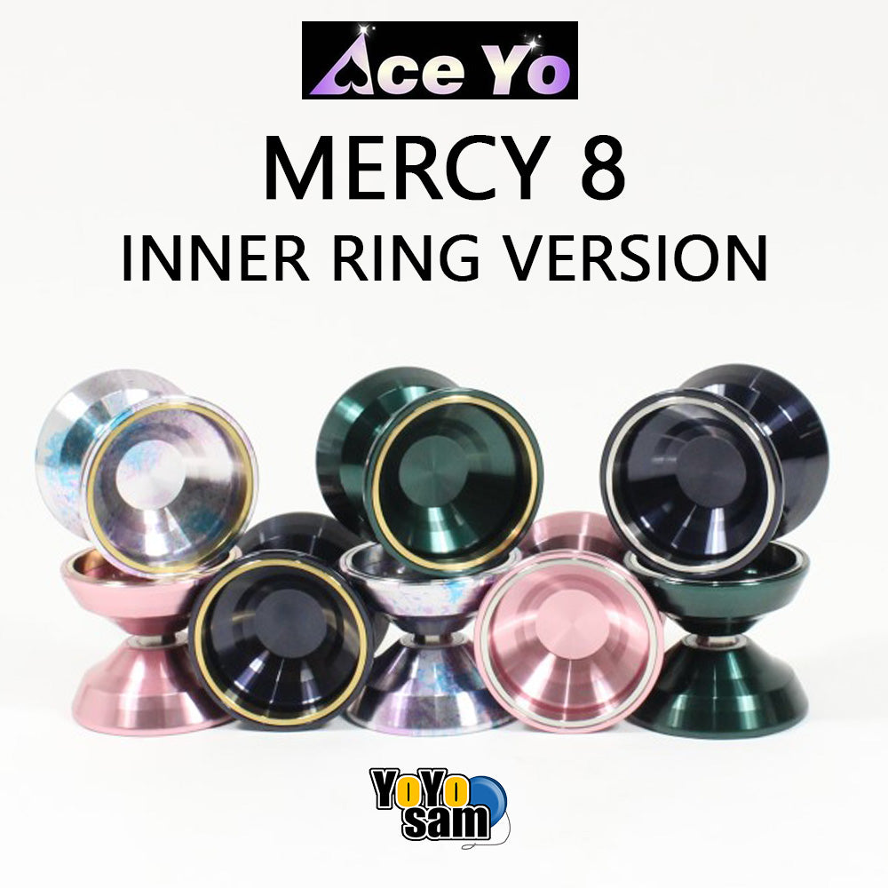 Ace Yo Mercy 8 Inner Ring Version Yo-Yo - Bi-Metal - 6061 Aluminum YoYo with Stainless Steel Rings