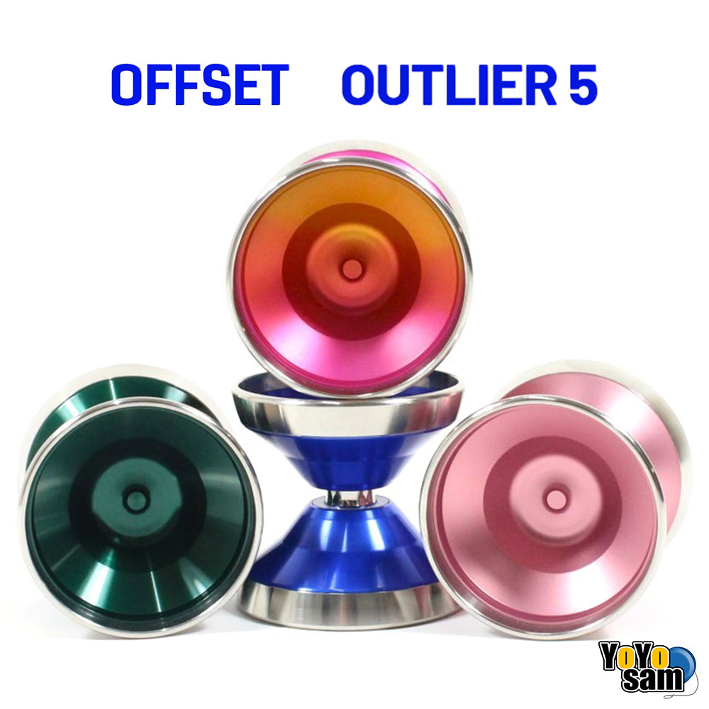 OFFSET Outlier 5 Yo-Yo - Bi-Metal 7075 Aluminum with Stainless Steel Rims Brandon Vu Signature YoYo