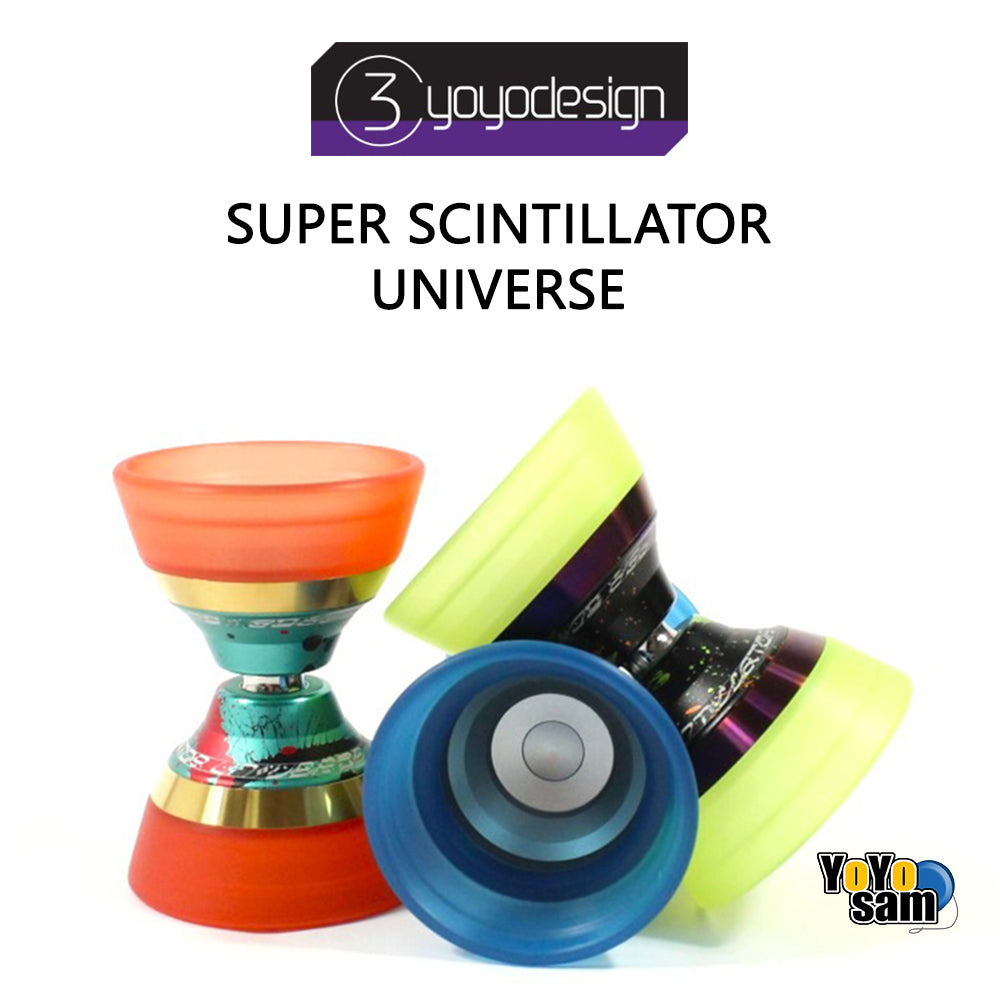 C3yoyodesign Super Scintillator Universe Yo-Yo - Hybrid Tri-Material - Simpson Wong Signature YoYo