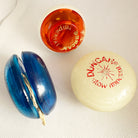 Lot of 3 Vintage Duncan Yo-yos and spin top. Fair condition. Glow, Top, Imperial — view 3