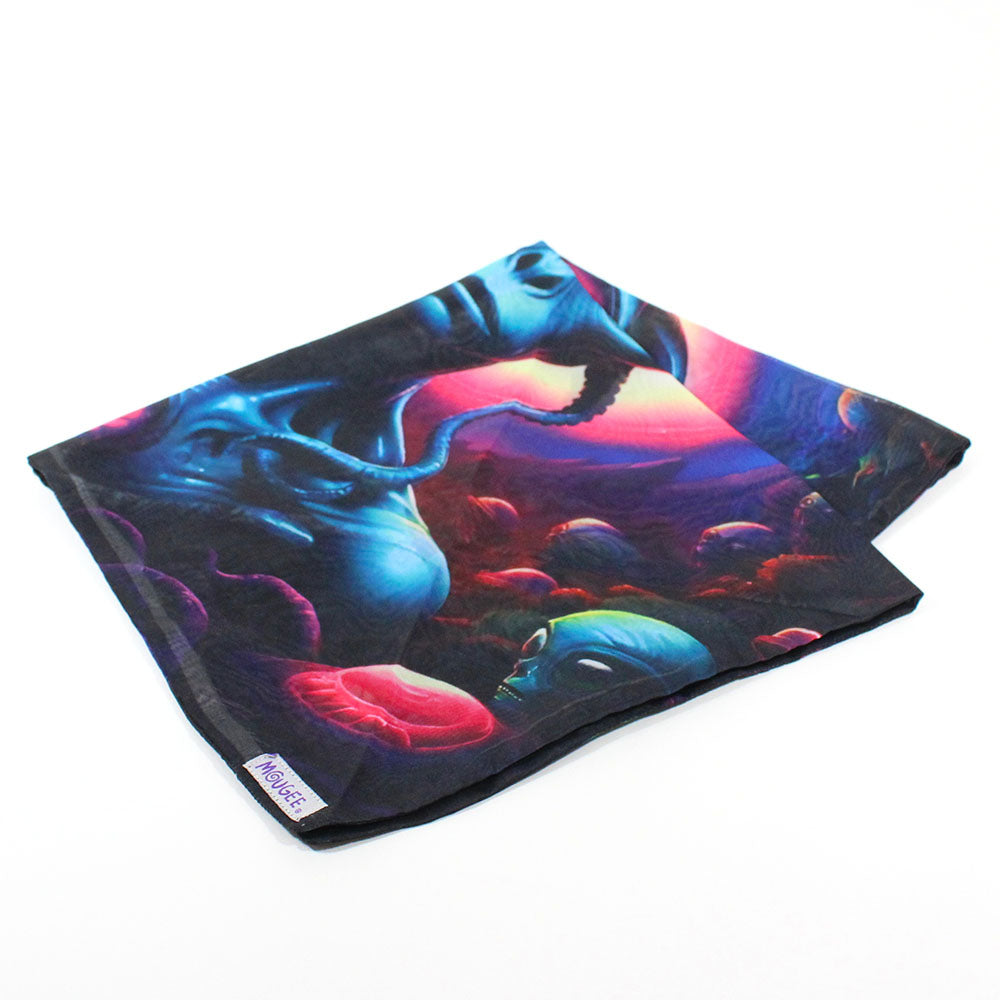 Mougee Head Scarf / Bandana in Fan favorite Mougee Designs- Two Sided Prints. — view 18