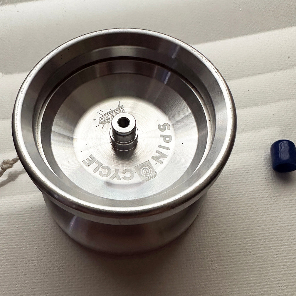 2019 Zeekio Spin Cycle Prototype raw Aluminum Yo-Yo Good condition — view 4