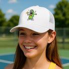 Pickle Monsters Hat - 5 Panel Laser Perforated Cap - Adjustable with Embroidered Pickle Monster Design — view 5