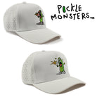 Pickle Monsters Hat - 5 Panel Laser Perforated Cap - Adjustable with Embroidered Pickle Monster Design