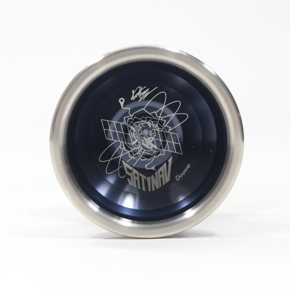 C3yoyodesign Satinav Yo-Yo - Bi-Metal - Titanium Ring - Leo Chan Matsumoto Signature YoYo — view 3