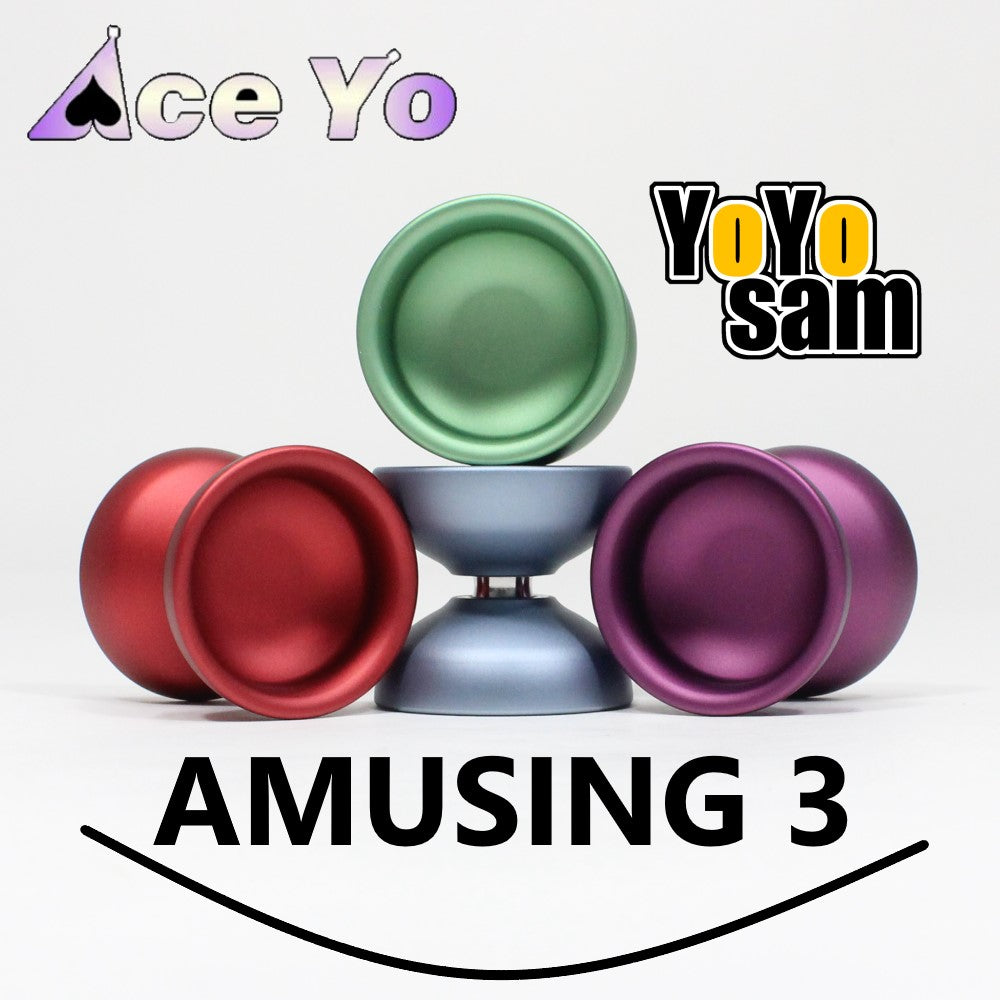 Ace Yo Amusing 3 Yo-Yo - Mono-Metal - Wide Organic YoYo