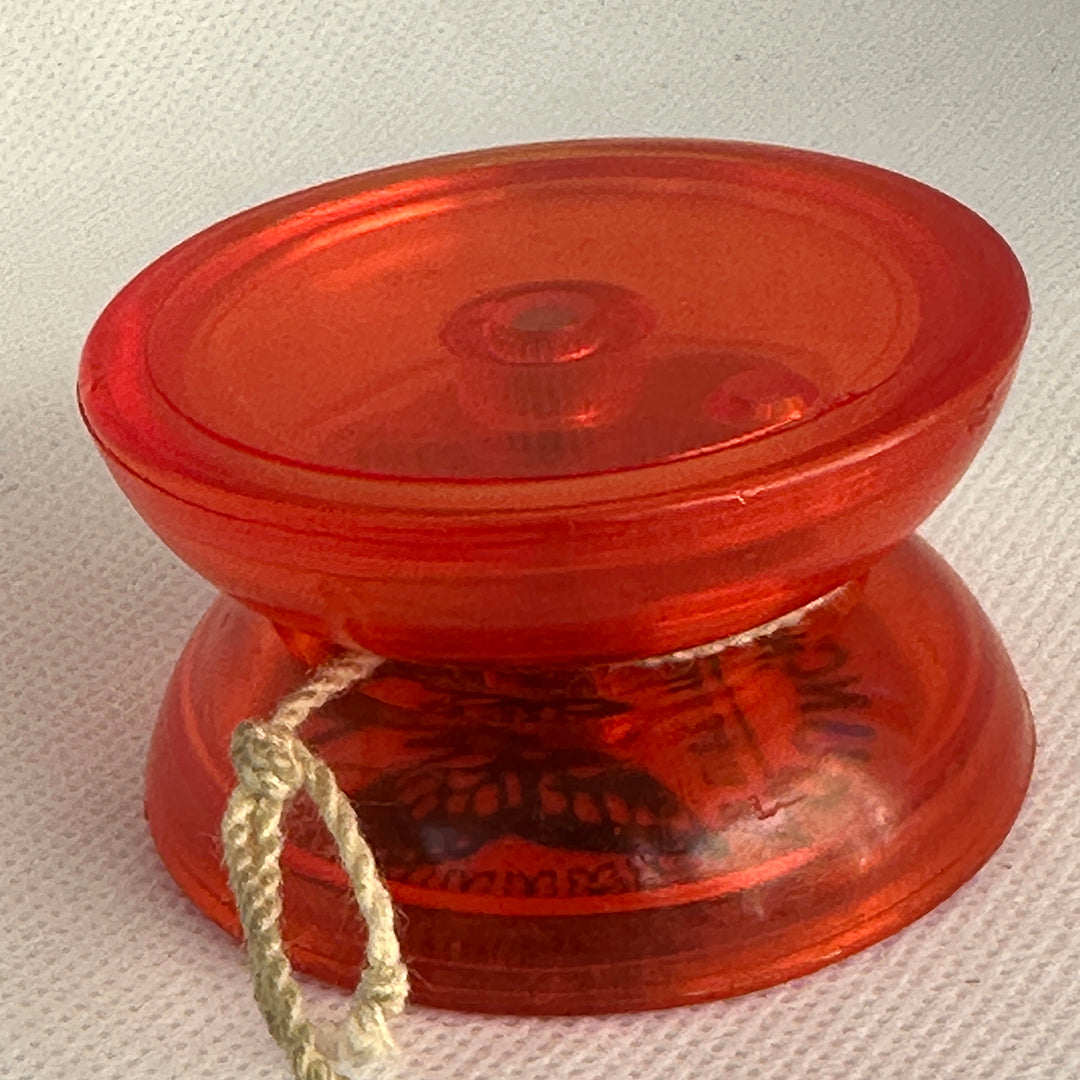 Vintage Duncan Butterfly Yo-Yo - Late 90s Transluscent Red Very Good Condition — view 2