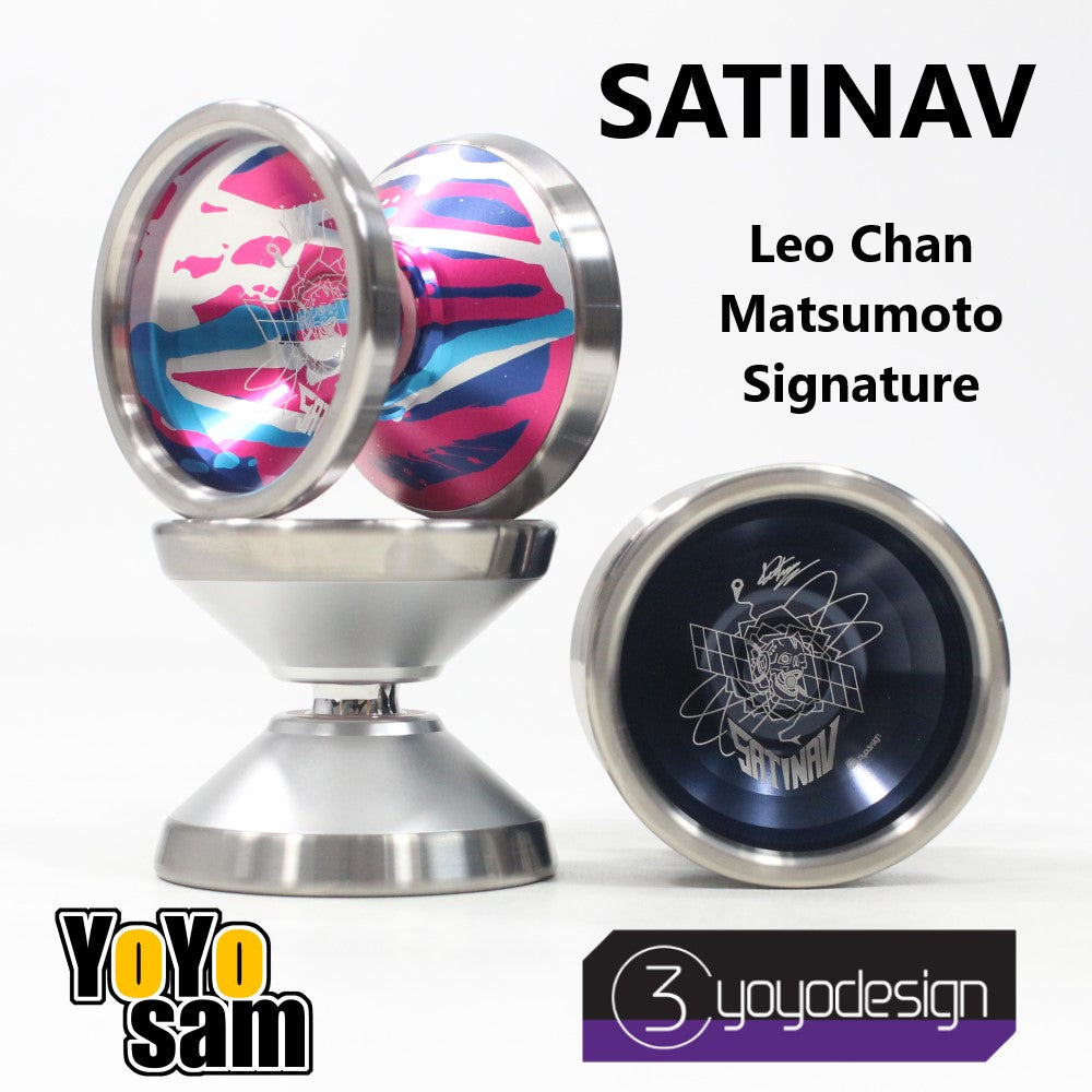 C3yoyodesign Satinav Yo-Yo - Bi-Metal - Titanium Ring - Leo Chan Matsumoto Signature YoYo