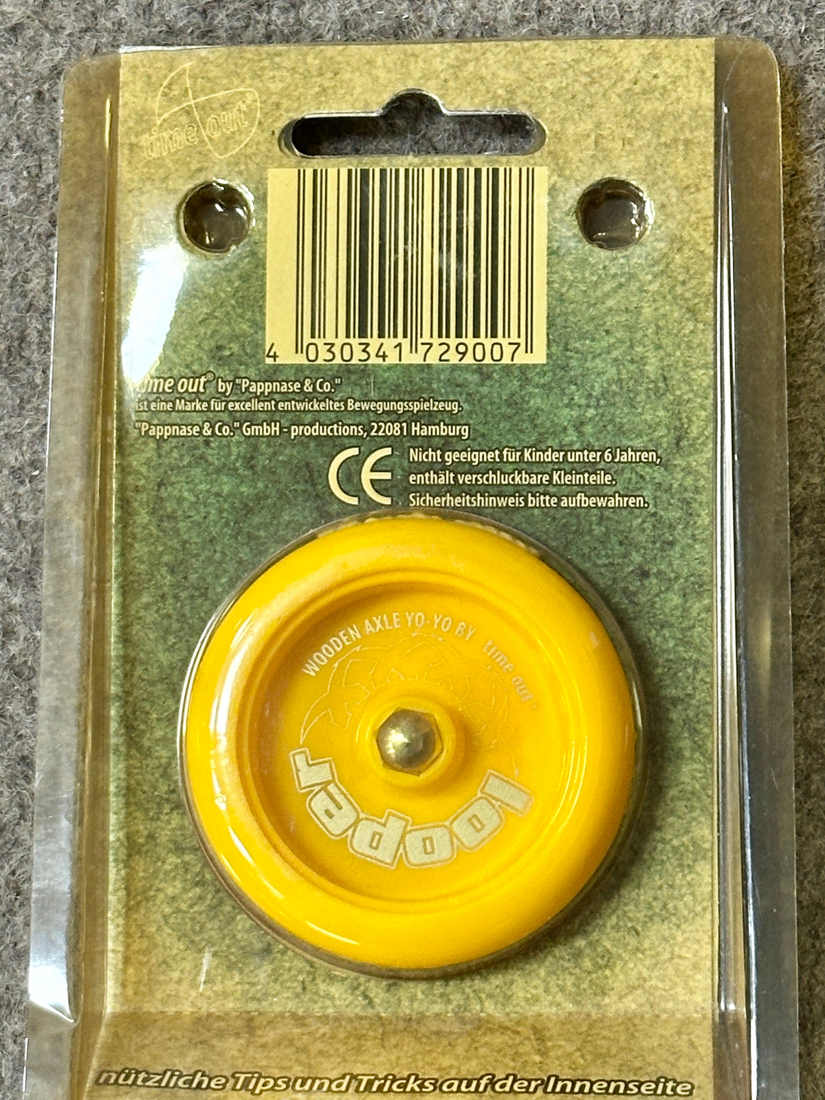 Vintage yo-yo -Looper Yellow NIP