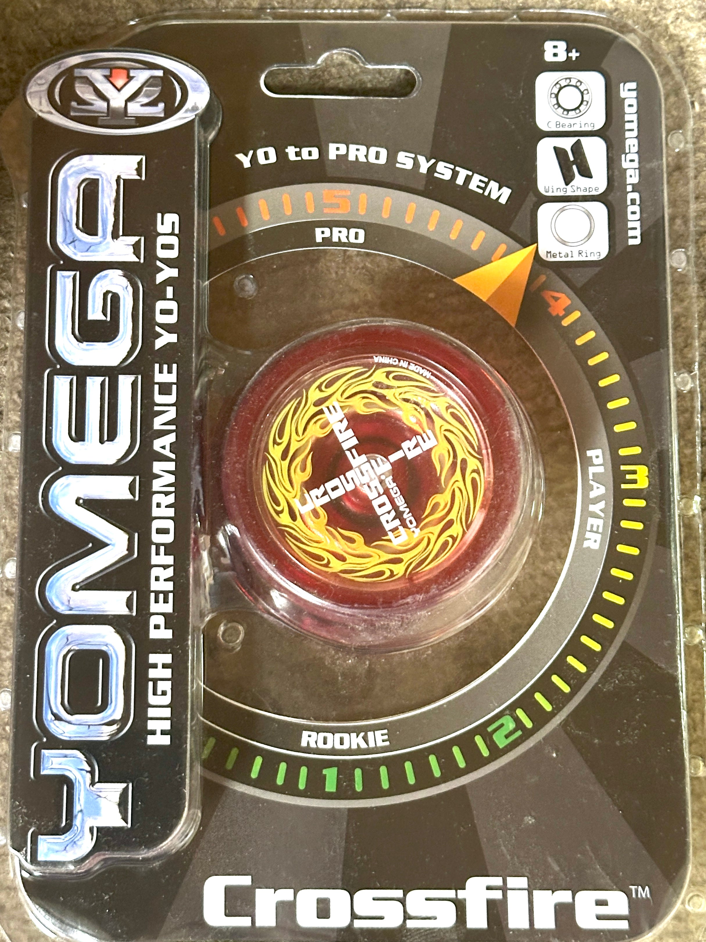 Collectable Vintage Yomega Crossfire Yo-Yo -Red