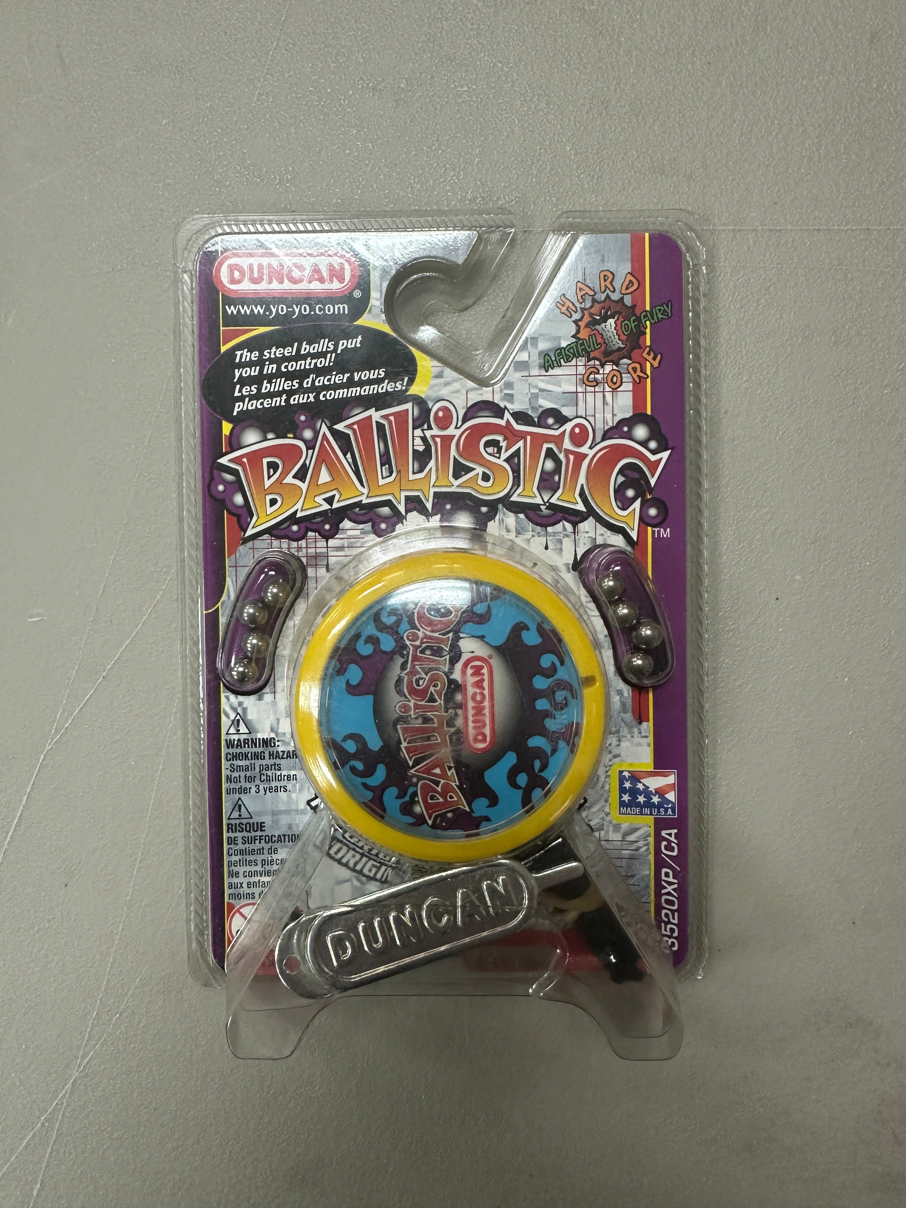 Vintage Duncan Ballistic Yo-Yo from the 2000s New in Package - Yellow
