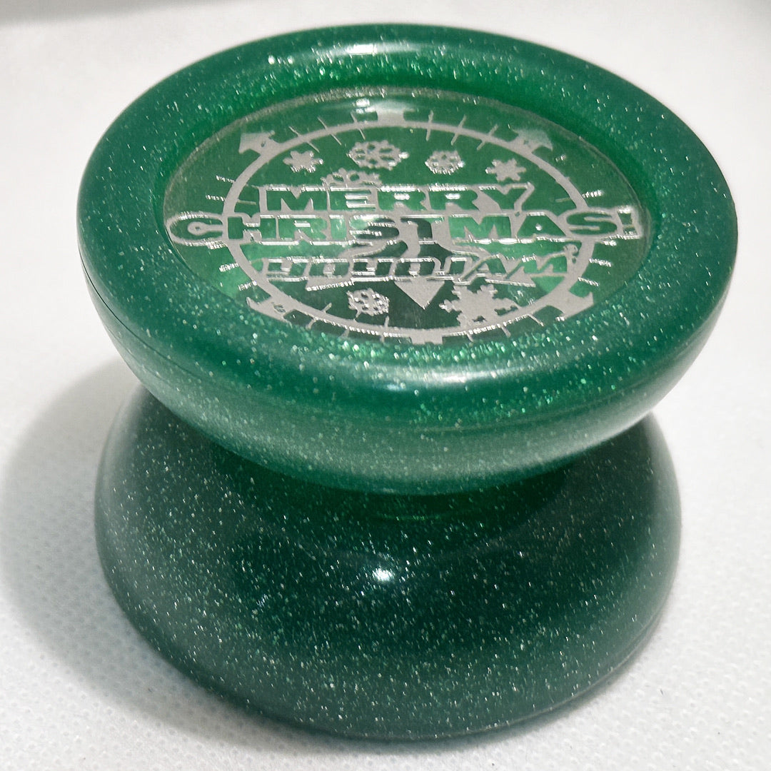YoYoJam Rare Merry Christmas Journey Yo-Yo Green Glitter YoYo - Excellent Condition — view 4