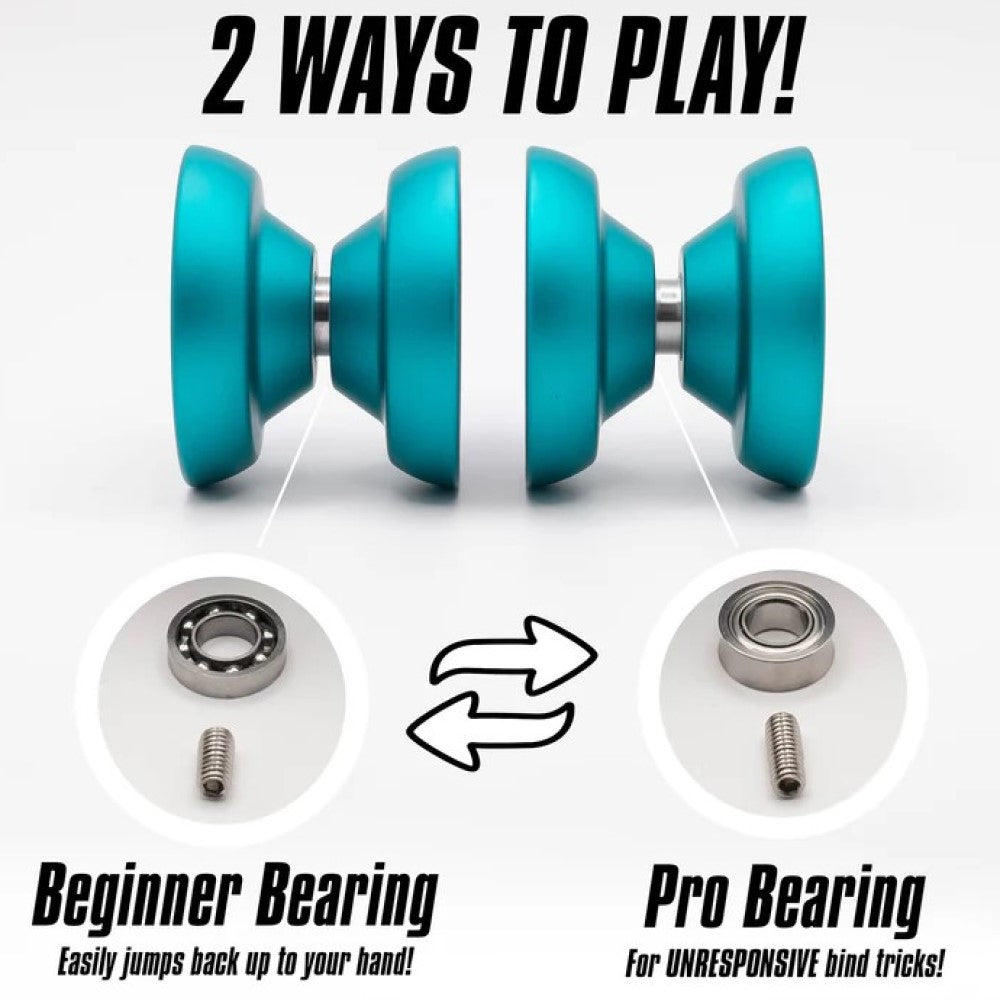 Spintek Crosshair Yo-Yo -Responsive YoYo with Unresponsive Bearing Kit Included — view 3