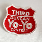 Vintage Duncan Yo-Yo Third Place Patch - Red 60s