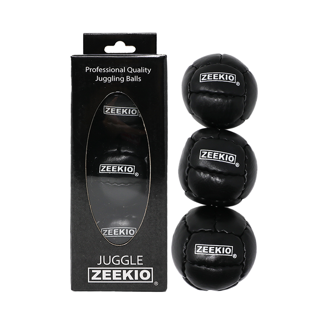Zeekio Galaxy Juggling Balls - Premium 12 Panel Genuine Leather Balls - 130g - 67mm - Pack of 3 — view 5
