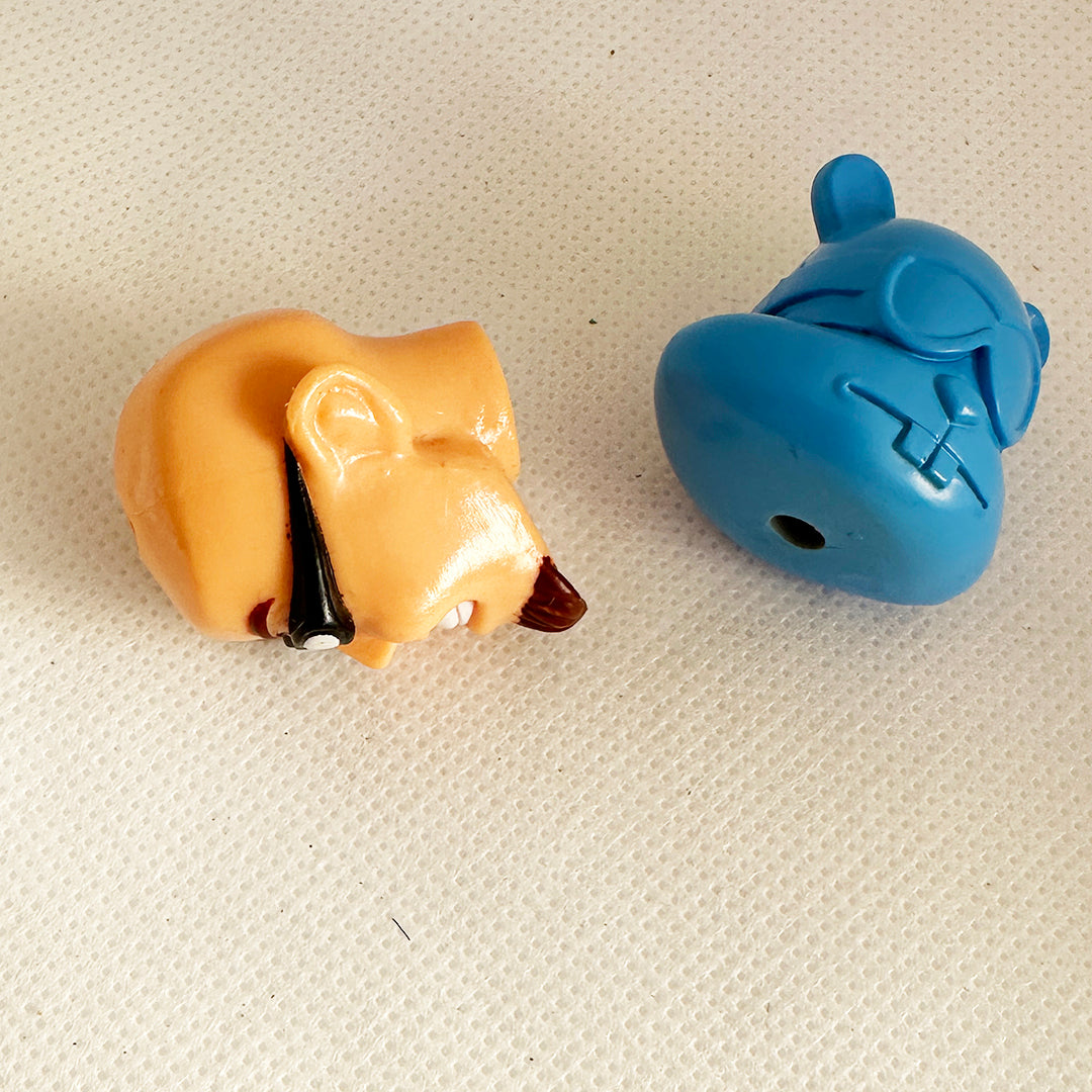 Vintage Duncan Counterweights - 2- 1 Steve brown and 1 Blue Flying Squirrel — view 3