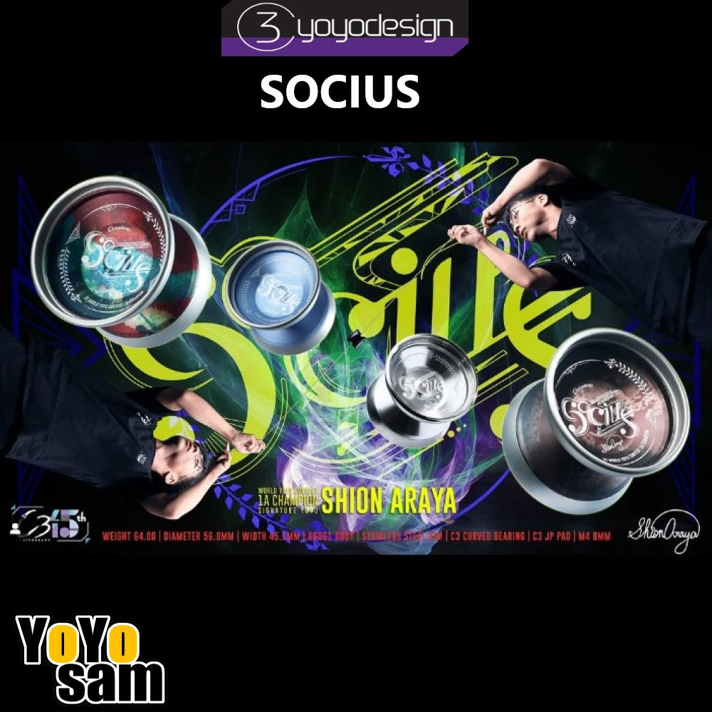 C3yoyodesign Socius Yo-Yo - Bi-Metal - Shion Araya Signature YoYo