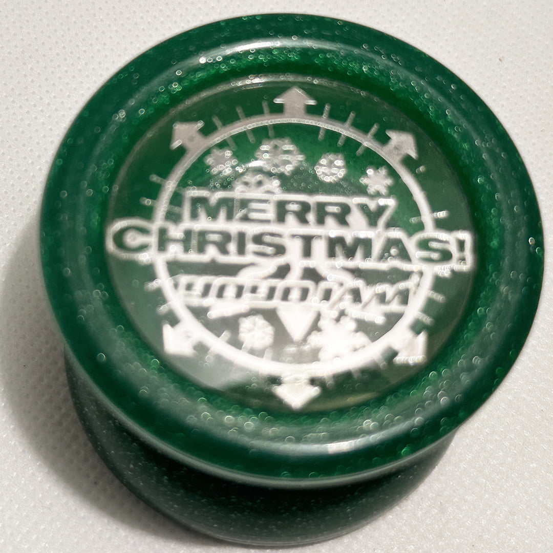 YoYoJam Rare Merry Christmas Journey Yo-Yo Green Glitter YoYo - Excellent Condition — view 2