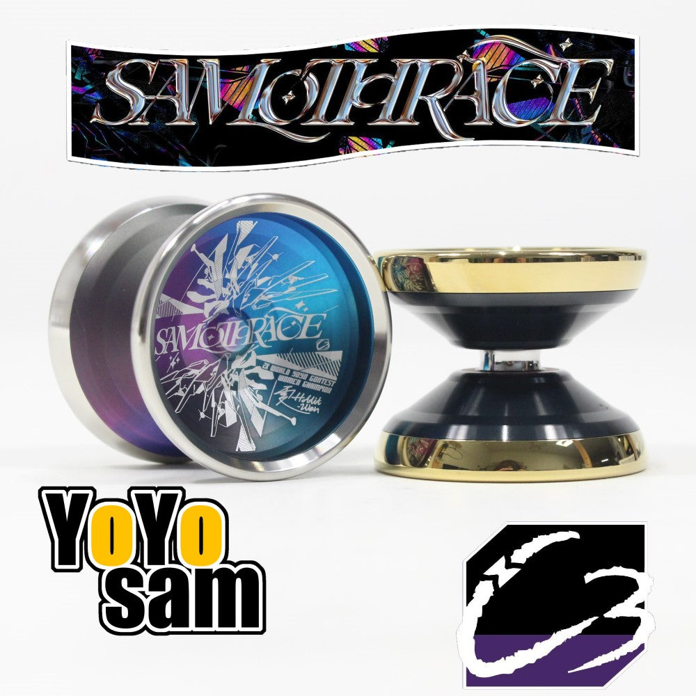 C3yoyodesign Samothrace Yo-Yo - 7075 Aluminum Bi-Metal - Hobbit Xiao Wen Wang Signature YoYo