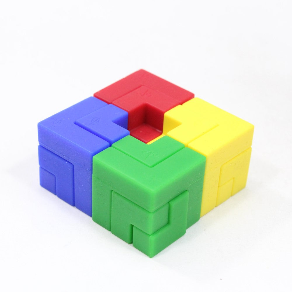 AroundSquare Deco Blocks Untitled 1 -Different Shapes Puzzle Desk Toy - 16 Piece Skill Toy — view 3